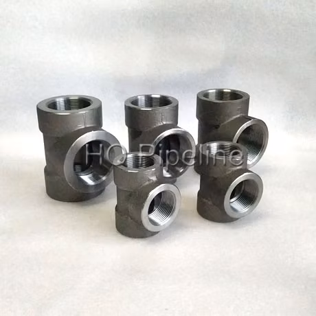 ANSI ASME B16.11 Acciaio al carbonio SA/A105 Acciaio inossidabile SS304 SS316 2000#/3000lbs/6000lbs NPT Filettatura filettata/Saldatura con presa/Saldatura Raccordi per tubi forgiati