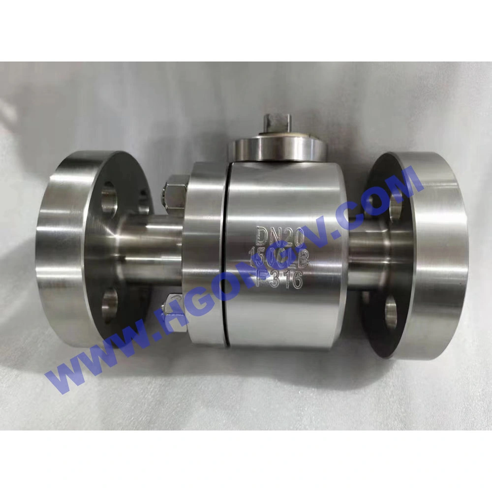 API/DIN/JIS A105 CF3m High Pressure 900lb 1500lb Stainless Steel 316 304 Wcb Trunnion Bw Flange Mounted Forged Ball Valve