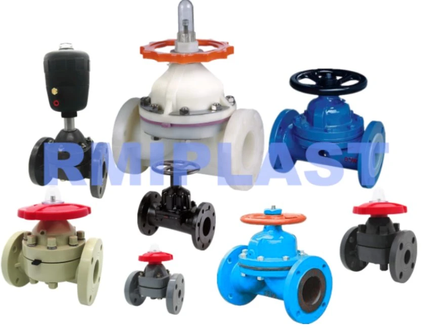 Plastic PVC PVDF PP Pph CPVC UPVC Hand Lever Gear Wheel Weir Diaphragm Valve Butterfly Valve/Flange True Union Ball Valve/Pneumatic Electric Swing Check Valve