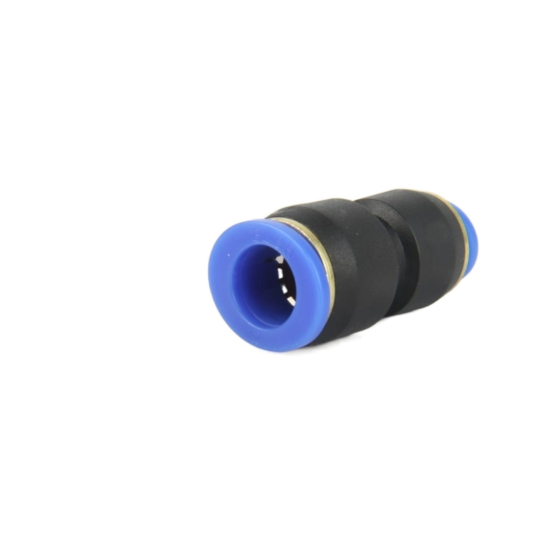 PU Black Plastic Pneumatic One Touch Tube Fitting